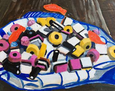 Original Expressionism Food Paintings by Trine Giaever