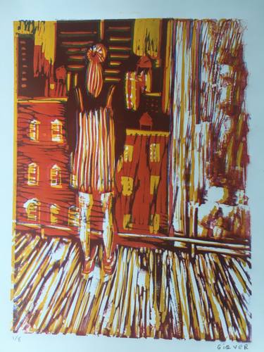 Print of Expressionism Kids Printmaking by Trine Giaever