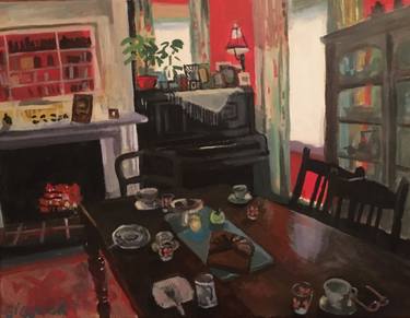 Print of Expressionism Interiors Paintings by Trine Giaever