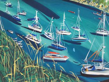 Print of Sailboat Paintings by Pippa Cunningham