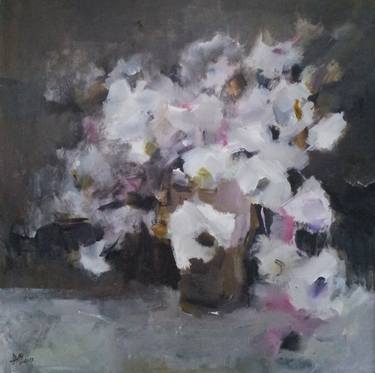 Print of Fine Art Floral Paintings by Maria Kulcsar Moldovan