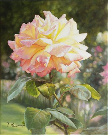Original Floral Painting by Tetiana Lozinska