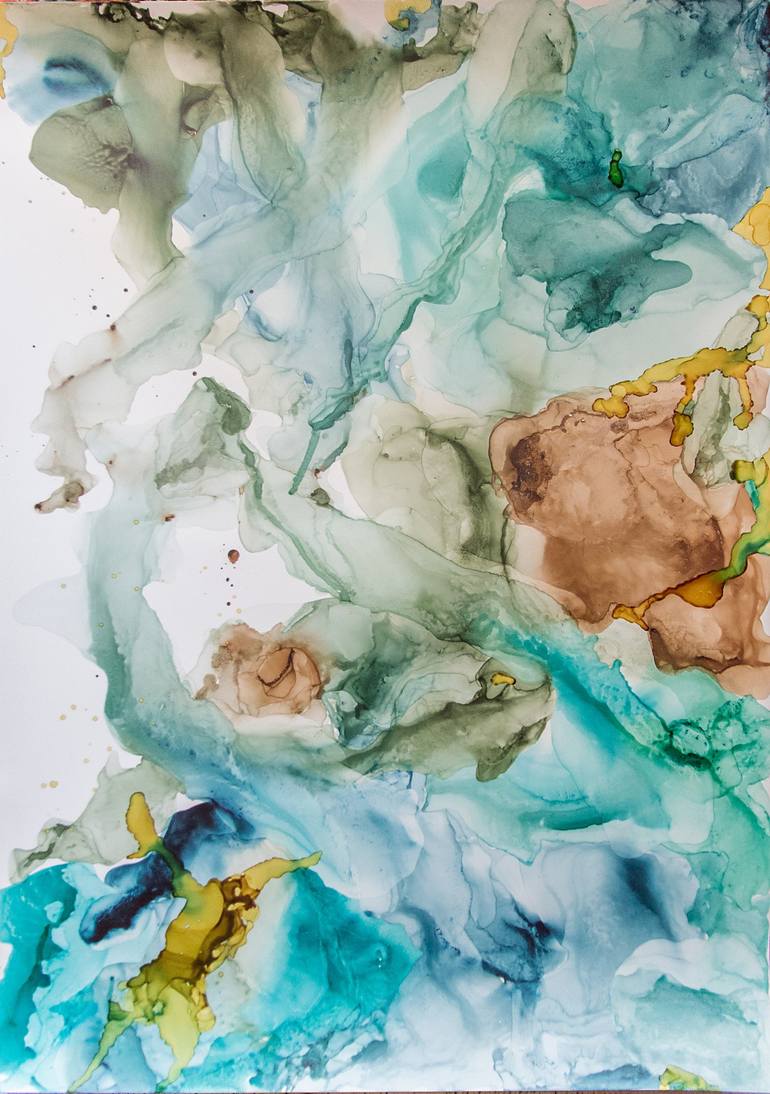 paintings wall decor alcohol ink abstract painting original wall hangings Ink art paintings wall decor alcohol ink abstract painting original wall hangings Ink art