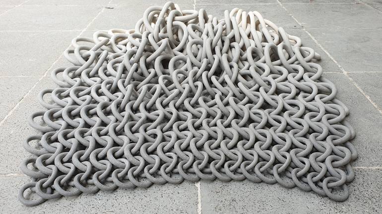 Original Conceptual Abstract Sculpture by Cecil Kemperink