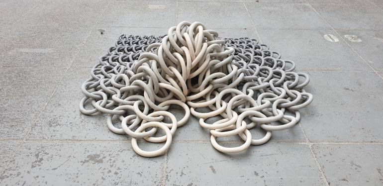 Original Conceptual Abstract Sculpture by Cecil Kemperink