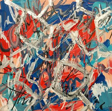 Original Modern Abstract Paintings by Reine Delavie