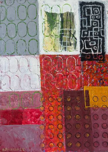 Original Abstract Expressionism Abstract Painting by Harry Stirrup