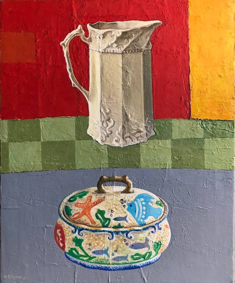 Composition with Cream Jug Painting by Harry Stirrup Saatchi Art