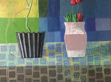 Original Abstract Still Life Paintings by Harry Stirrup