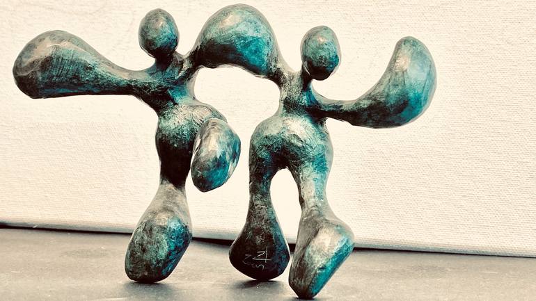 Original Expressionism Love Sculpture by Zoran Luka Fred