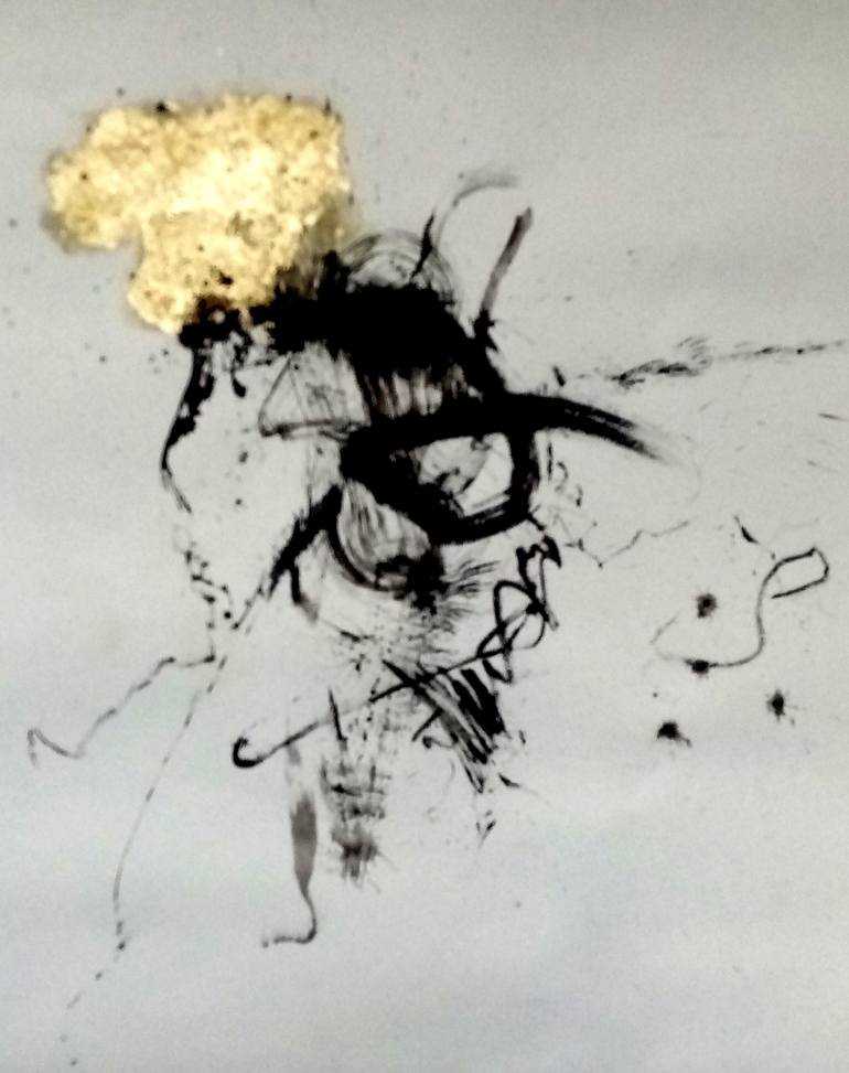 Original Abstract Expressionism Abstract Painting by Eva Ibanezcano