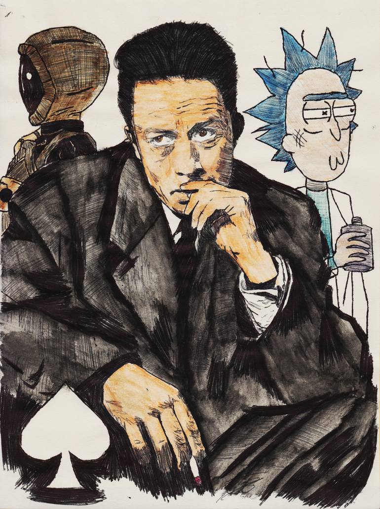 Albert Camus Drawing by Felipe Carvajal Brown Marcó Saatchi Art