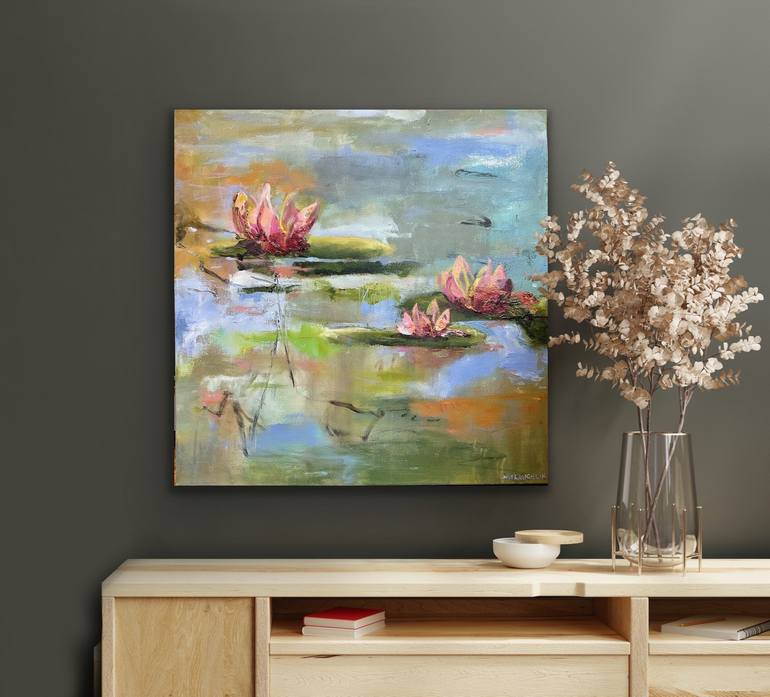 Original Abstract Floral Painting by Lisa McLaughlin