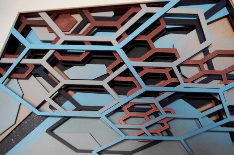 Original Abstract Geometric Sculpture by Jan Weissenfeldt