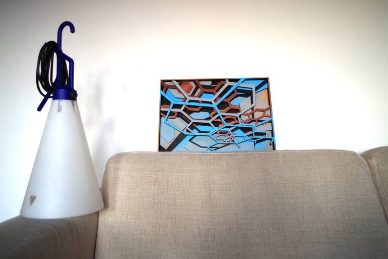 Original Abstract Geometric Sculpture by Jan Weissenfeldt