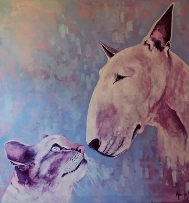 Original Figurative Animal Paintings by Africa Gil