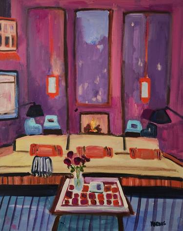 Print of Expressionism Interiors Paintings by Marous Artist