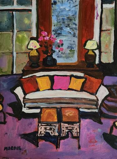 Original Modern Interiors Paintings by Marous Artist