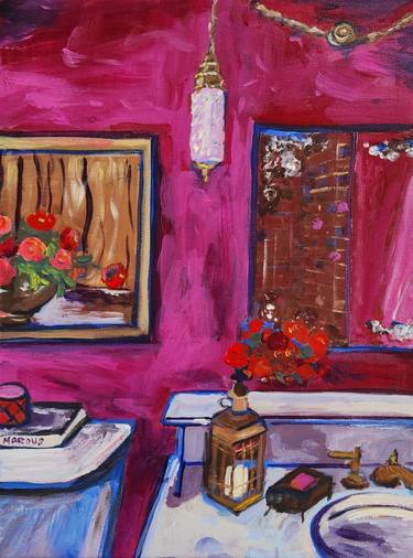 Print of Impressionism Interiors Paintings by Marous Artist