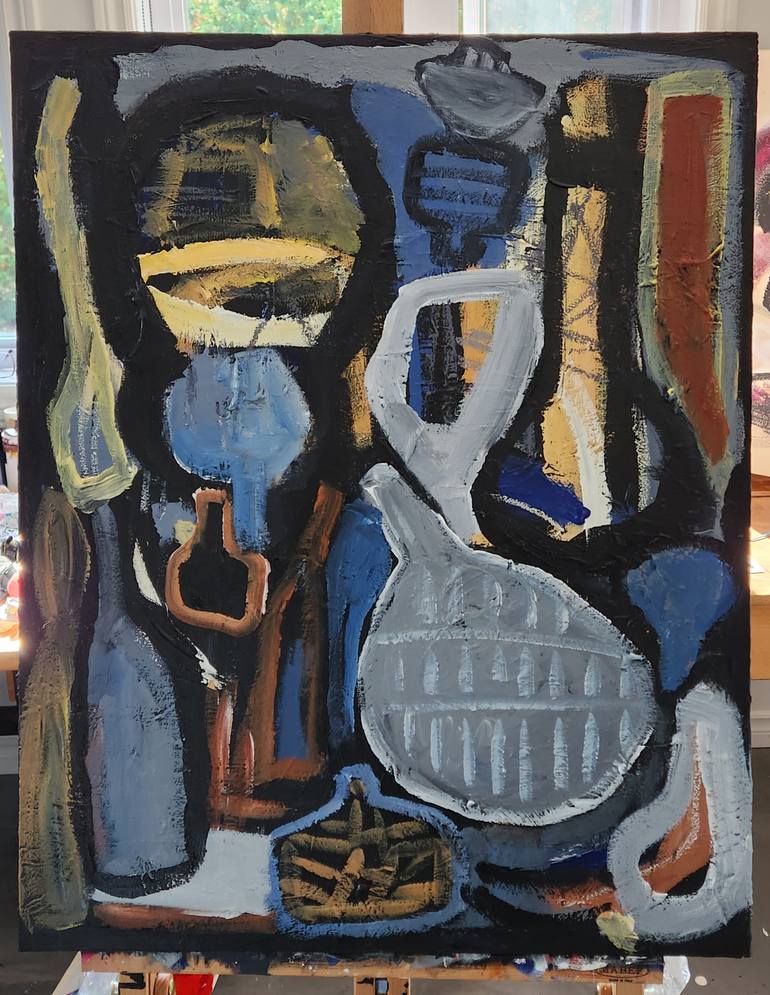 Original Conceptual Abstract Painting by Marous Artist