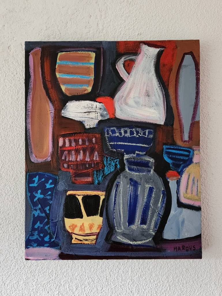 Original Expressionism Still Life Painting by Marous  Artist