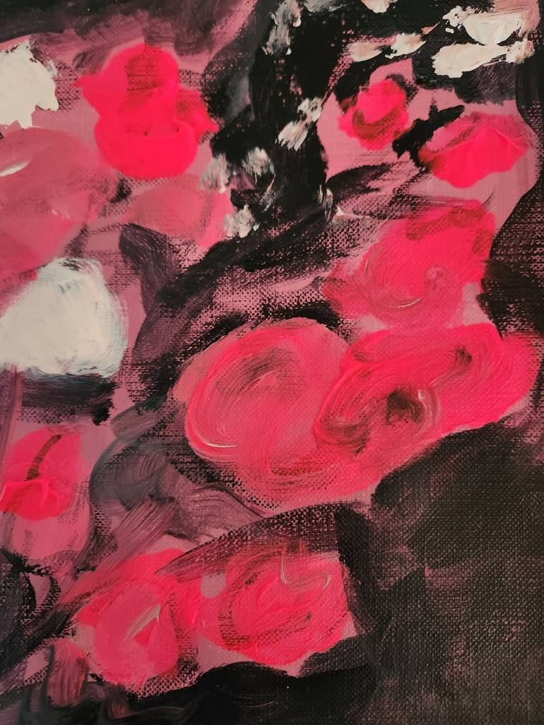 Original Expressionism Floral Painting by Marous  Artist