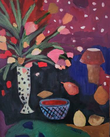 Original Expressionism Still Life Paintings by Marous Artist