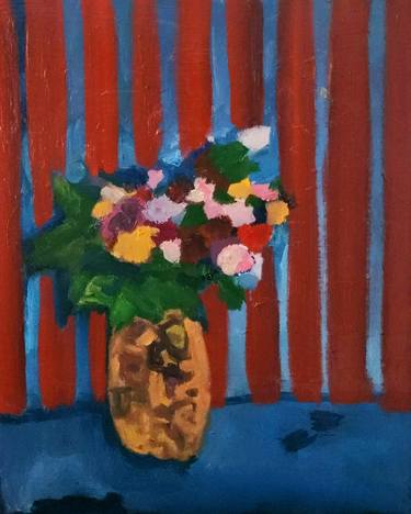 Original Modernism Floral Paintings by Marous Artist