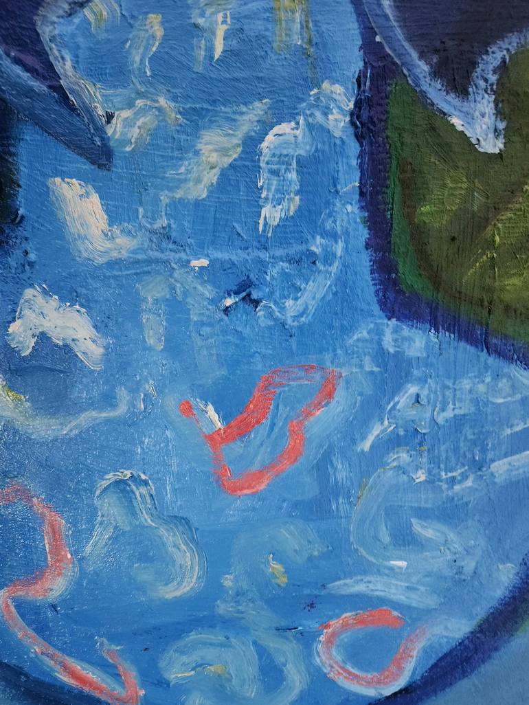 Original Expressionism Floral Painting by Marous Artist
