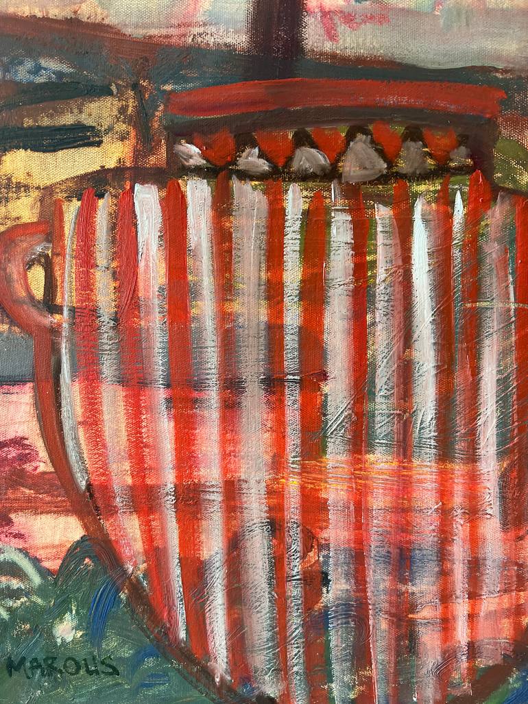 Original Expressionism Still Life Painting by Marous Artist