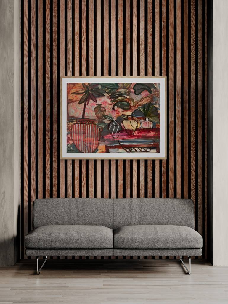 Original Expressionism Still Life Painting by Marous Artist