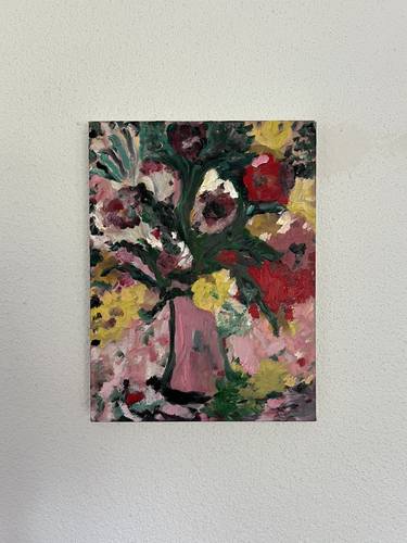 Original Expressionism Floral Painting by Marous  Artist