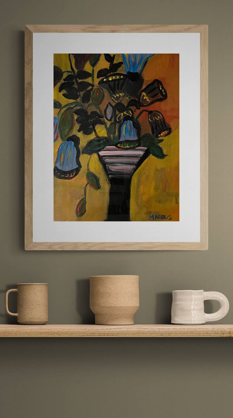 Original Modernism Still Life Painting by Marous  Artist