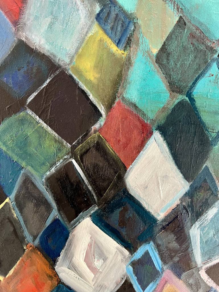 Original Abstract Expressionism Abstract Painting by Marous Artist