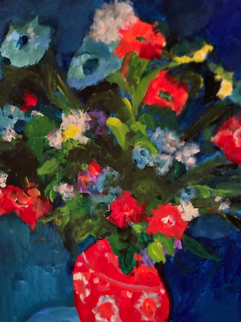 Original Expressionism Still Life Painting by Marous Artist