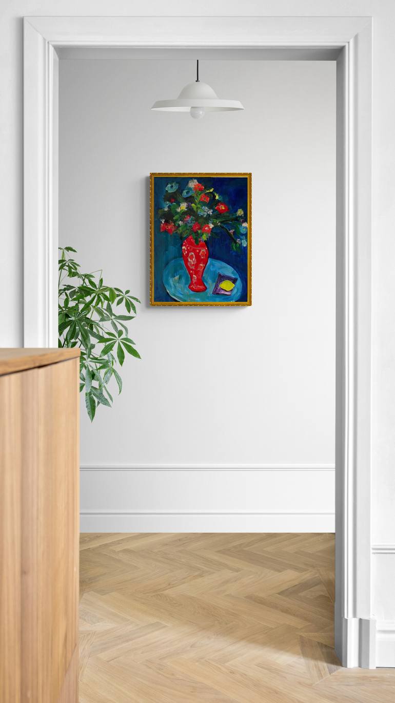Original Expressionism Still Life Painting by Marous Artist