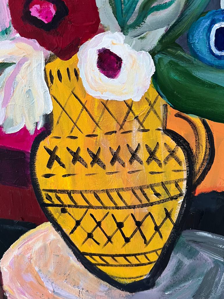 Original Expressionism Still Life Painting by Marous Artist