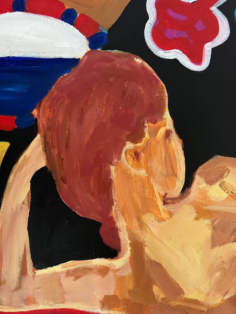 Original Expressionism Women Painting by Marous Artist