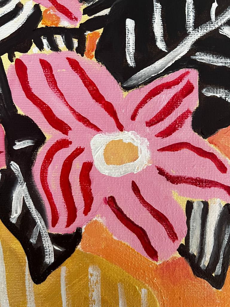 Original Expressionism Floral Painting by Marous Artist