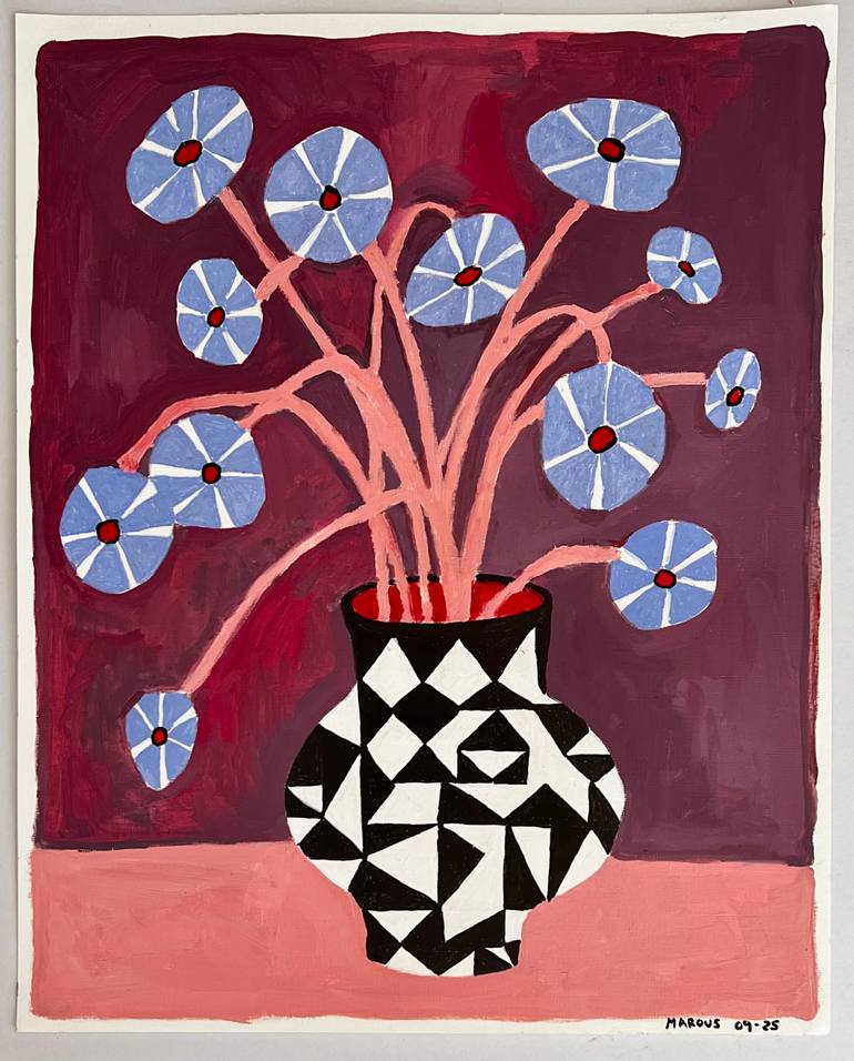 Original Modernism Abstract Painting by Marous Artist