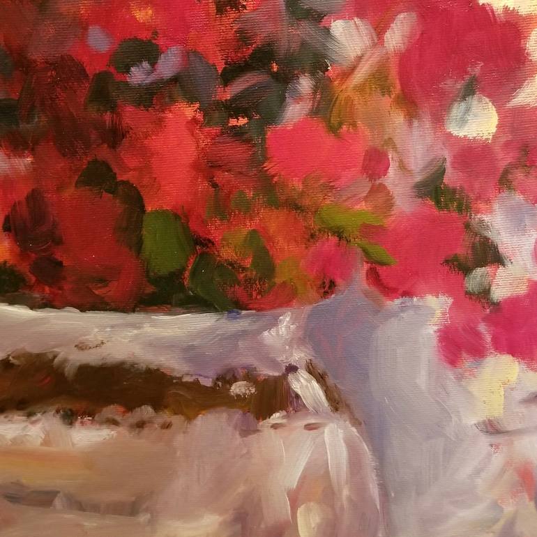 Original Impressionism Floral Painting by Marous  Artist