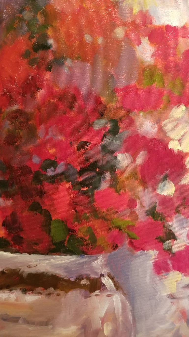 Original Impressionism Floral Painting by Marous  Artist