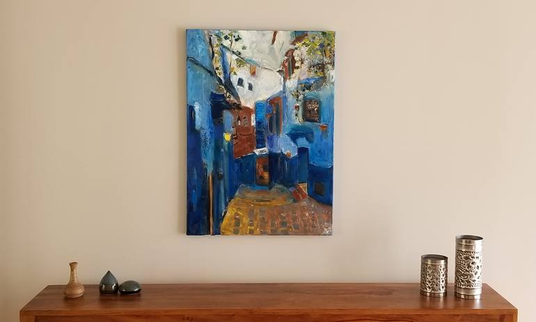 Original Expressionism Cities Painting by Marous Artist