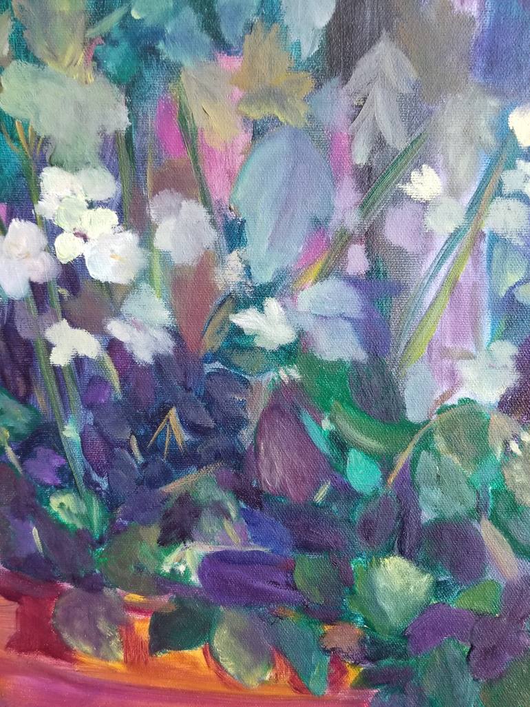 Original Expressionism Floral Painting by Marous  Artist