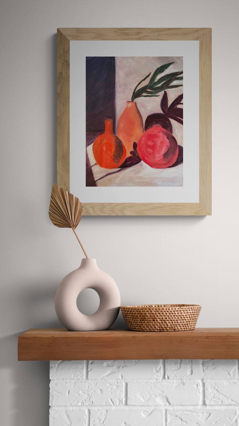 Original Art Deco Still Life Painting by Marous Artist