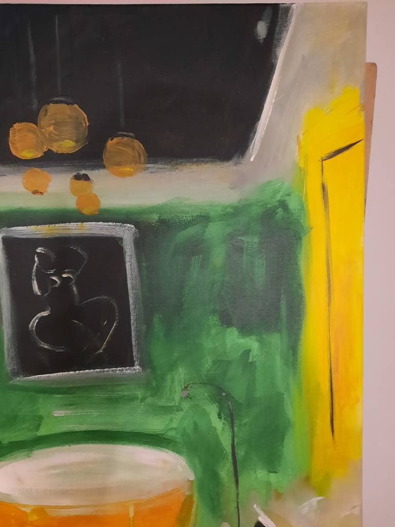 Original Abstract Expressionism Home Painting by Marous Artist