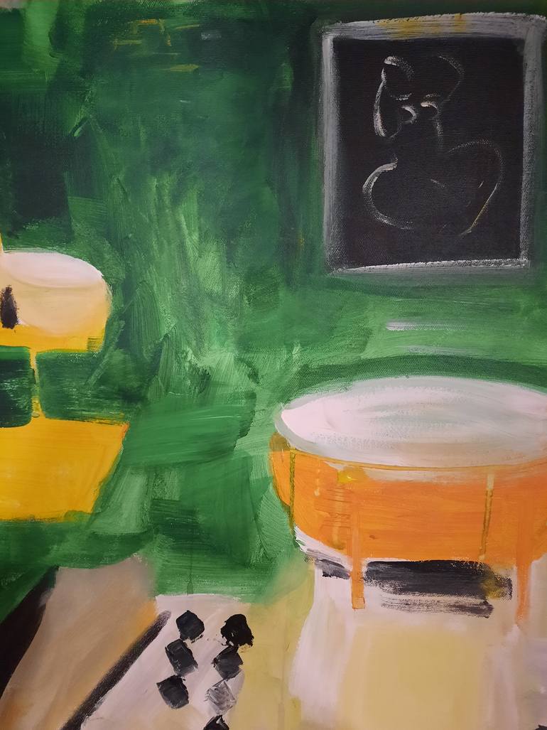 Original Abstract Expressionism Home Painting by Marous Artist