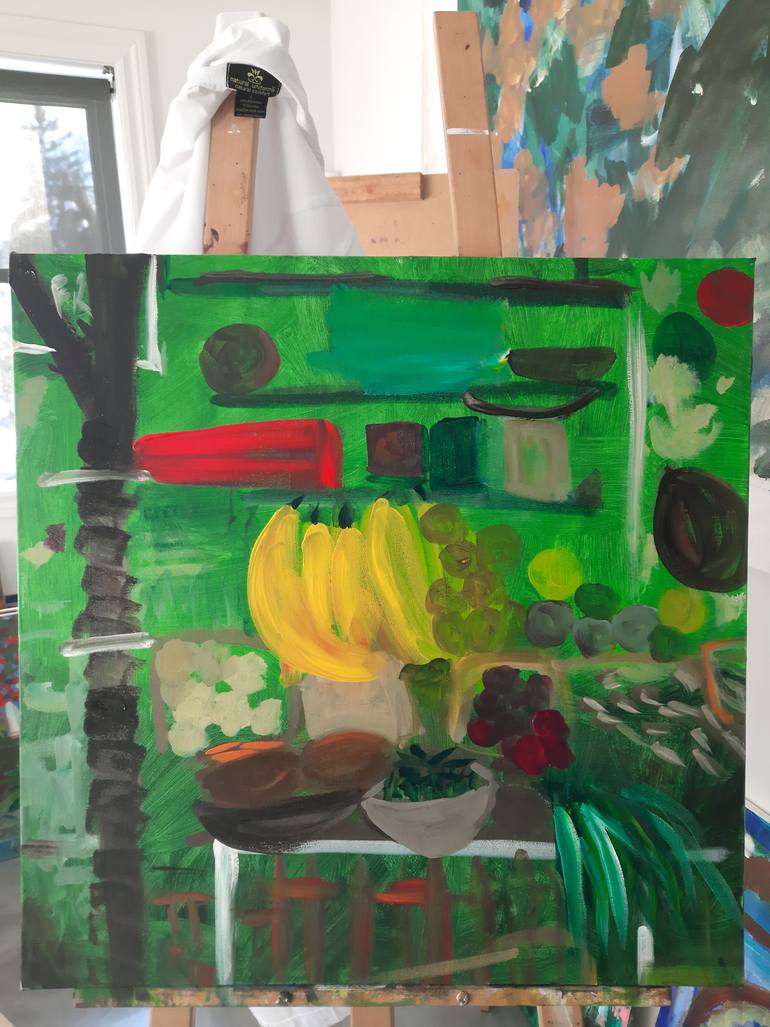 Original Abstract Expressionism Abstract Painting by Marous Artist