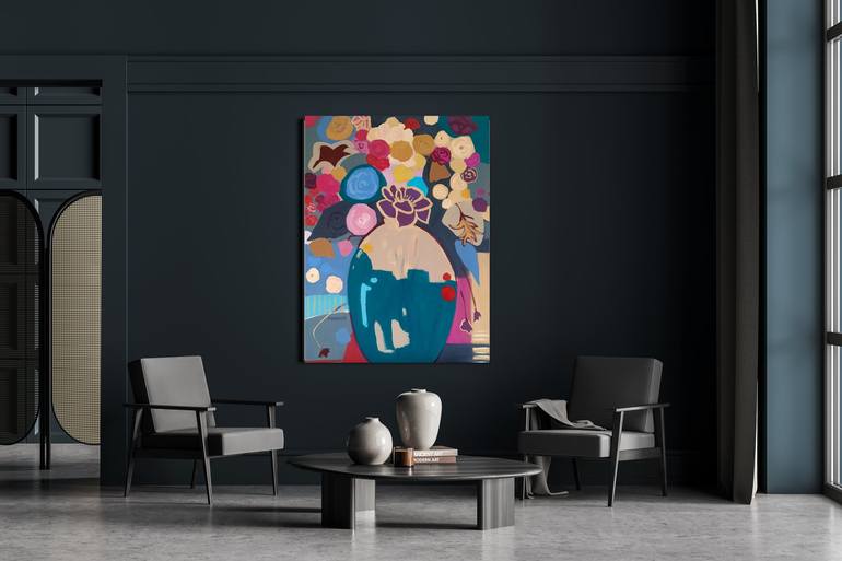 Original Figurative Floral Painting by Marous  Artist