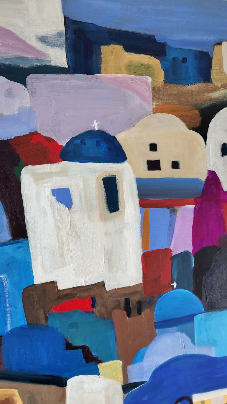 Original Abstract Travel Painting by Marous Artist